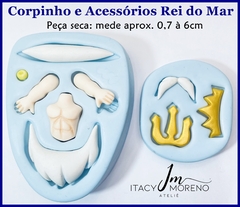Molde Corpinho e Acessórios Rei dos Mares - Coleção Itacy Moreno