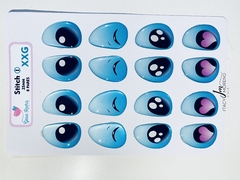 Olhos Resinados Stitch XXG (Para o Molde Stick M e P) - Geisa Rocha - comprar online