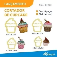 Cortador Cupcake - 4 Pçs - Bluestar