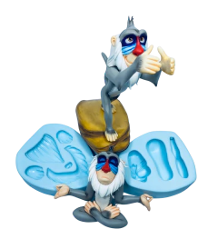 Molde Macaco Rei Leo M - 8cm - Coleção Itacy Moreno - loja online