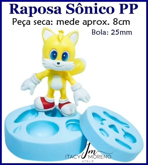 Molde Raposa Sônico PP - 8cm - Coleção Itacy Moreno - comprar online