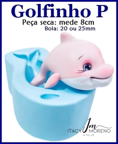 Molde Golfinho P - 8cm - Coleção Itacy Moreno - Itacy Moreno Ateliê