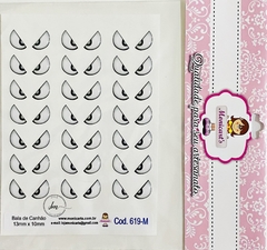 Olhos Resinados Monicart's - Bala de Canhão - CARTELA PEQUENA