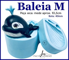 Molde Baleia M - 10,5cm - Coleção Itacy Moreno - comprar online