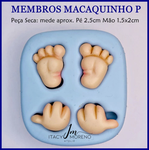 Molde Membros Macaquinho P - Coleção Itacy Moreno