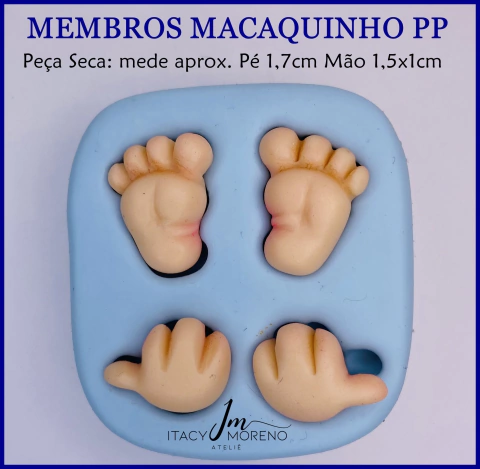 Molde Membros Macaquinho PP - Coleção Itacy Moreno
