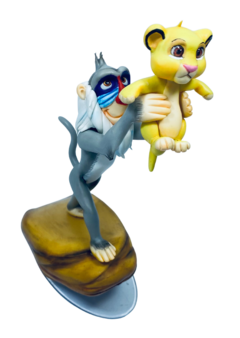 Molde Macaco Rei Leo G - 10cm - Coleção Itacy Moreno - Itacy Moreno Ateliê