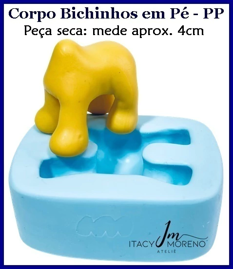 Molde Corpo Bichinhos em Pé PP - 4cm - Coleção Itacy Moreno - comprar online