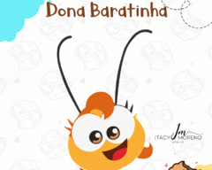 Cortador Azul - Dona Baratinha - 4cm - com 3 peças