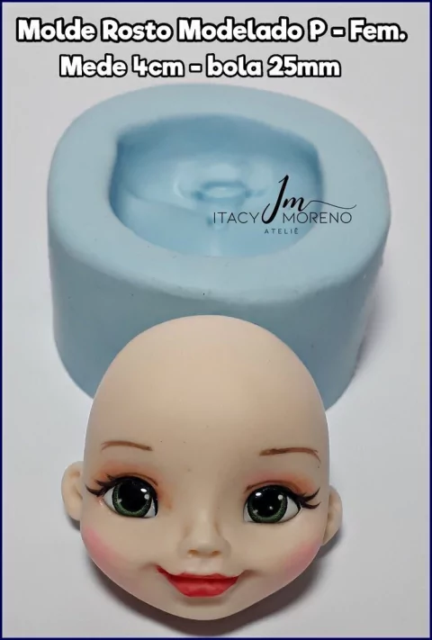 Molde Rosto Modelado P - Feminino - Coleção Itacy Moreno
