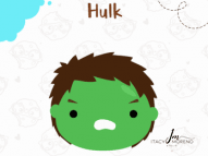 Cortador Azul - Hulk - 4cm - com 2 peças