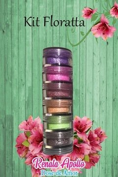 Corante em Pó Renata Apollo - Kit Floratta - 6 Cores Brilhante