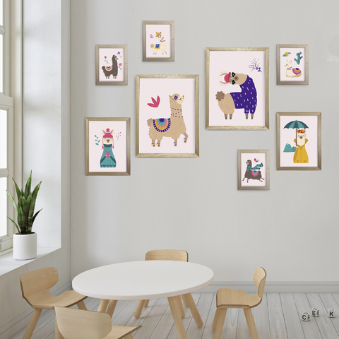 Set de Láminas Descargables Llamas