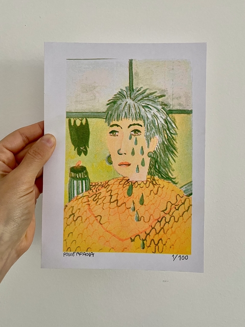 Risografia lagrimas - Powerpaola