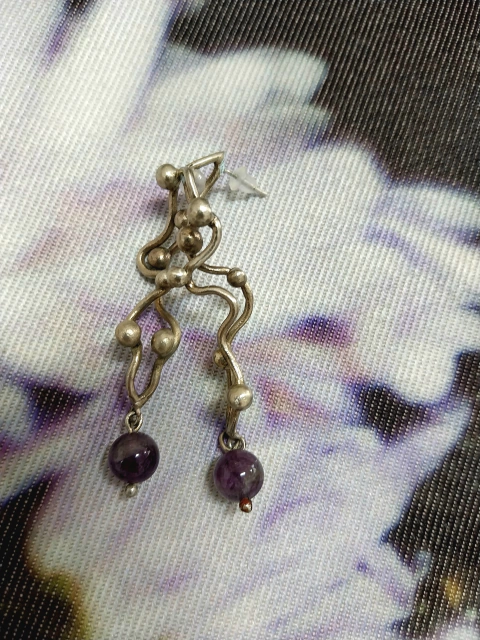 Aros Lunar Amatista - Lucía Vernengo