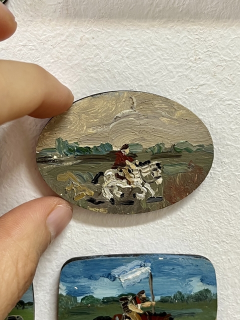 Pintura miniatura (jinetes) -Javier Velasco