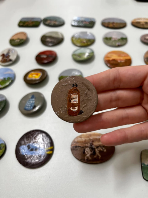 Prendedor botella - Javier Velasco