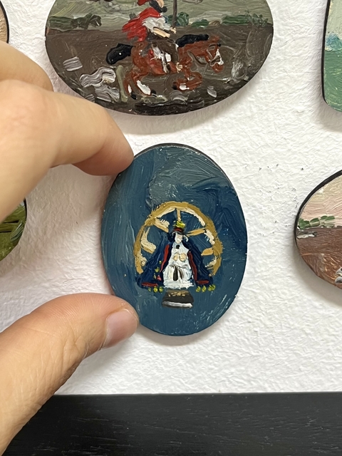 Pintura miniatura (virgen) -Javier Velasco