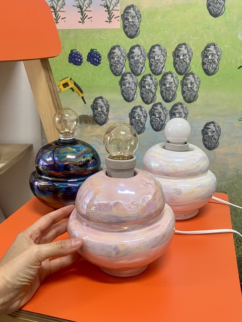 Lámpara esfera de cerámica - Fatima Suarez