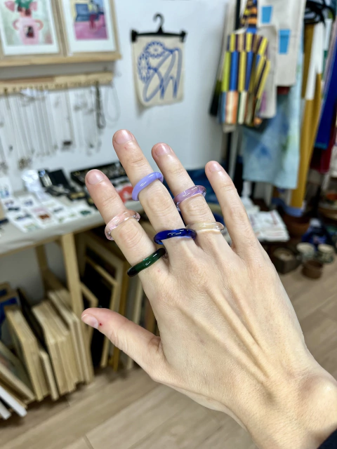 Anillo simple de vidrio - Galaxia