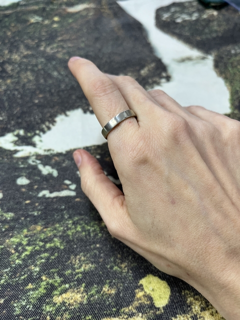 Anillo cinta plata - Galaxia