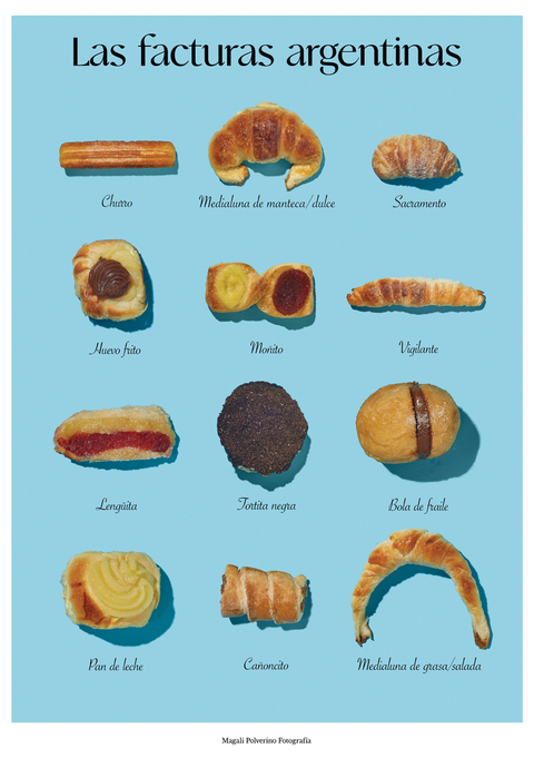 Poster Facturas Argentinas - Magali Polverino