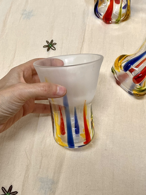 Vaso de vidrio alto - Teresa Garay