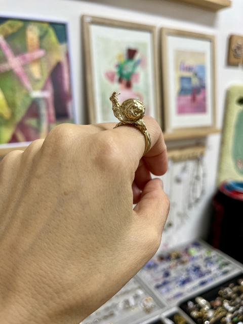 Anillo Caracol - Verdá - comprar online
