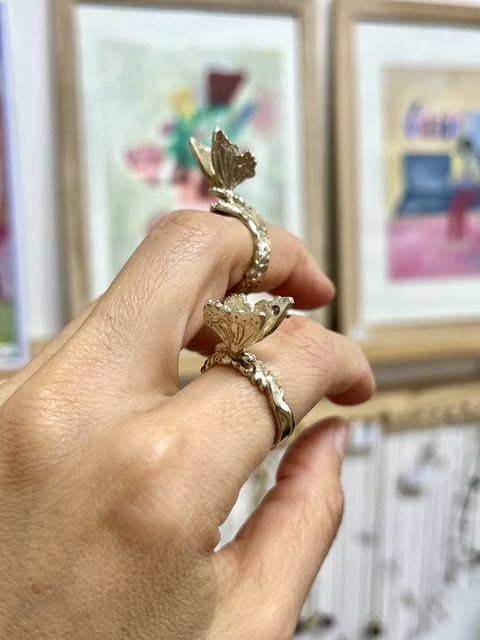 Anillo mariposa - Verdá - comprar online