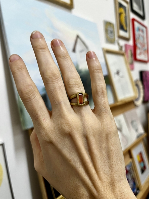 Anillo bronce doble - Galaxia