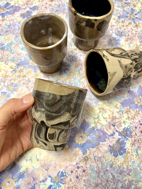 Pocillo / vaso marmolado - Aether