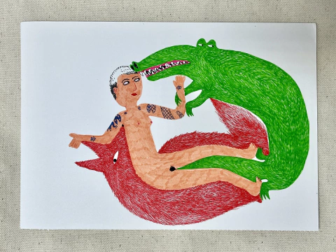 Sin Título (serie cocodrilo y yo) - Powerpaola