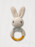 Amigurumi-Sonajero mordillo crema y gris