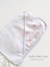 Toallón blanco flores - comprar online