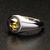 Anel Prata com Caveira em Ouro - AN0424JS - Okubo Men