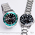 Relógio Casio Duro Aço Diver 200 Verde - MDV-107D-3AVDF