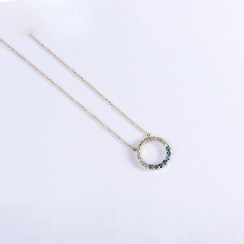 Gargantilha Pingente Topázio KLG079DEGAZ