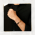 Pulseira masculina em ouro, Ágata e Couro - PU5876AW