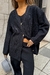 Set Greta Black - Cardigan , Chaleco & Pant - 3 Piezas