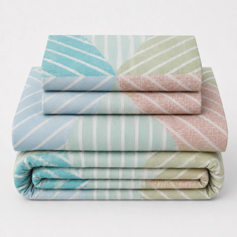 Juego de Sábanas Microfibra Liso o Estampado 1 1/2 Plazas - comprar online