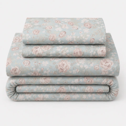 Juego de Sábanas Microfibra Liso o Estampado 1 1/2 Plazas - tienda online