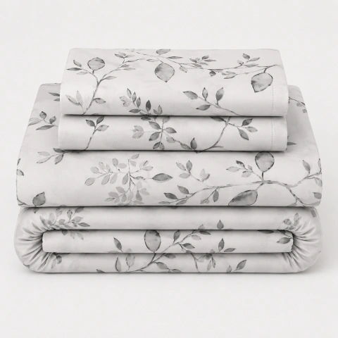 Juego de Sabanas Microfibra Estampada 2 1/2 Plazas