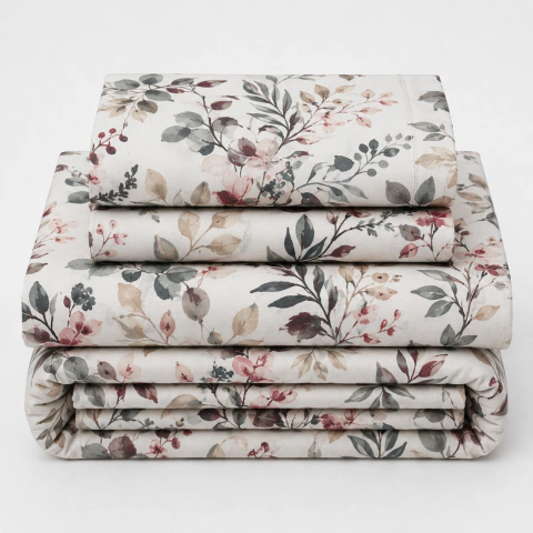 Juego de Sábanas Microfibra Liso o Estampado 1 1/2 Plazas - tienda online