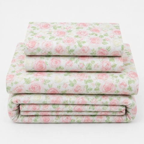 Juego de Sábanas Estampado 180 Hilos Percal 1 1/2 Plazas - tienda online