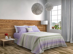 Juego De Sabanas 2 1/2 Plazas RITMA CLASICAS Estampadas Alcoyana 132 Hilos - Tu Textil de Tucumán Textil
