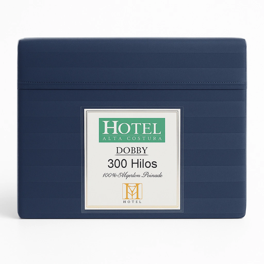 Juego de Sábanas Hotel Dobby 300 Hilos 100% Algodón King Size
