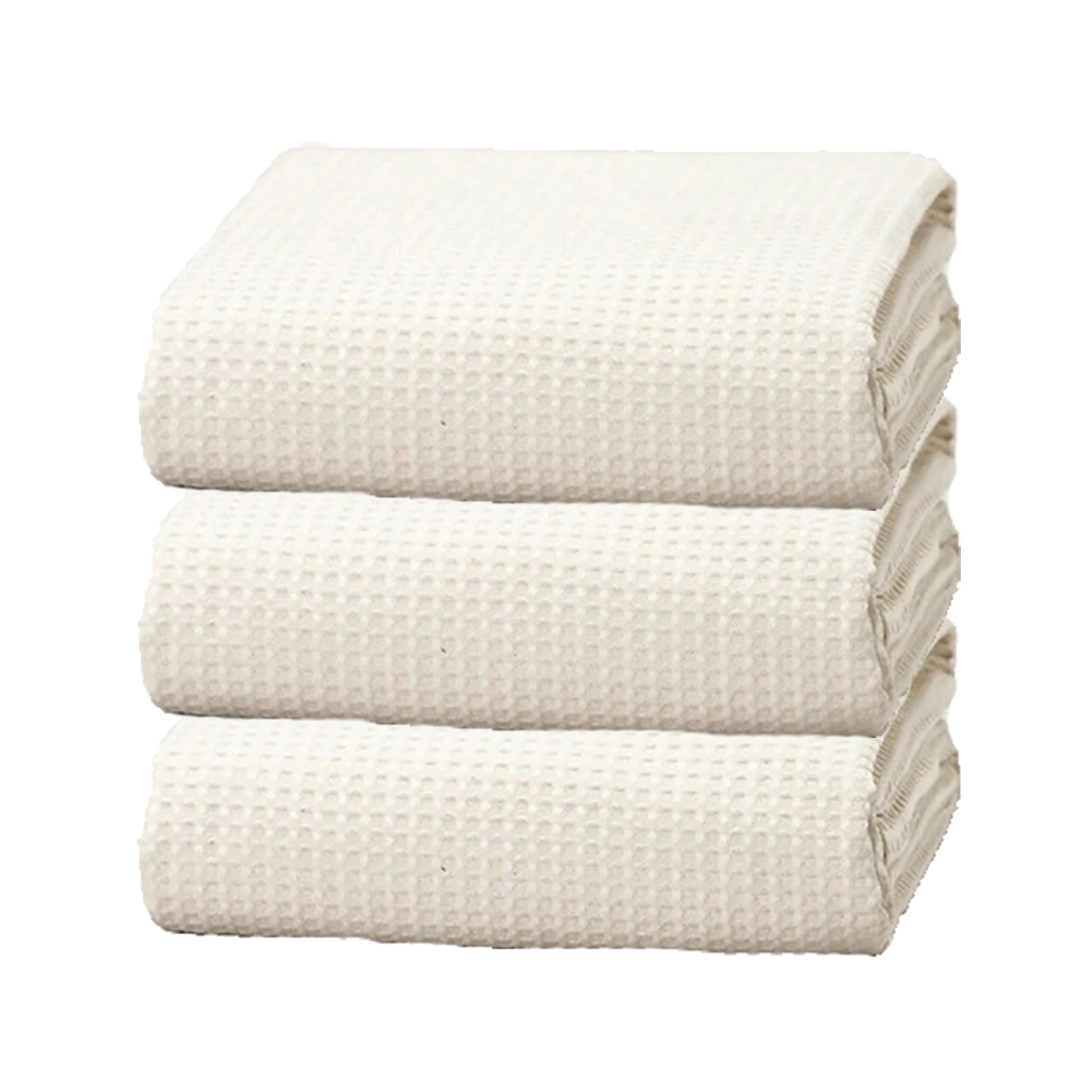 Cubrecama Nido de Abeja Crudo 70% Algodón 30% Poliéster Queen