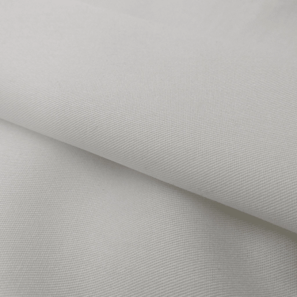 10 MTS Gabardina 6 Onzas - 100% ALGODÓN - 160 Cm Ancho -Blanco
