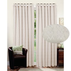 Juego Cortina Crudo Jaquard Pesado 140 x 210 Cada Paño - Tu Textil de Tucumán Textil