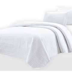 Cover Matelaseado Twin Size Hotel Con Funda Alta Costura